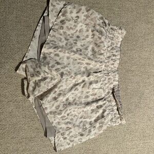 Avia Beige and Light Gray Cheetah Print Women's Shorts